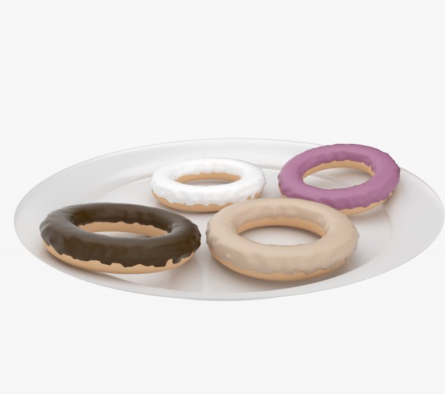 donuts Modelo 3D .c4d .max .obj .3ds .fbx .stl .blend 