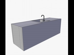 kitchen sink and wardrobe Modèle 3D