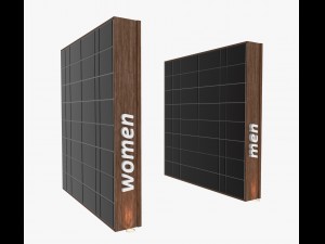 signs woman and man Modèle 3D