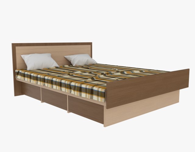 bed 3D 模型 .c4d .max .obj .3ds .fbx .stl .blend 