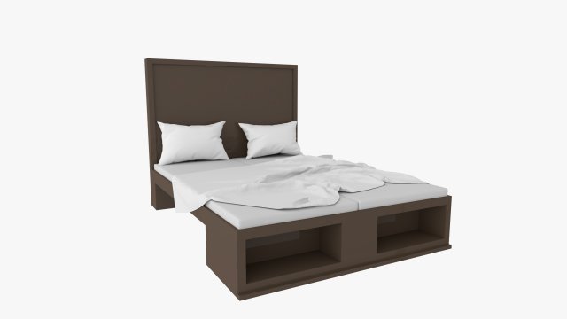 bed 3D Model .c4d .max .obj .3ds .fbx .stl .blend