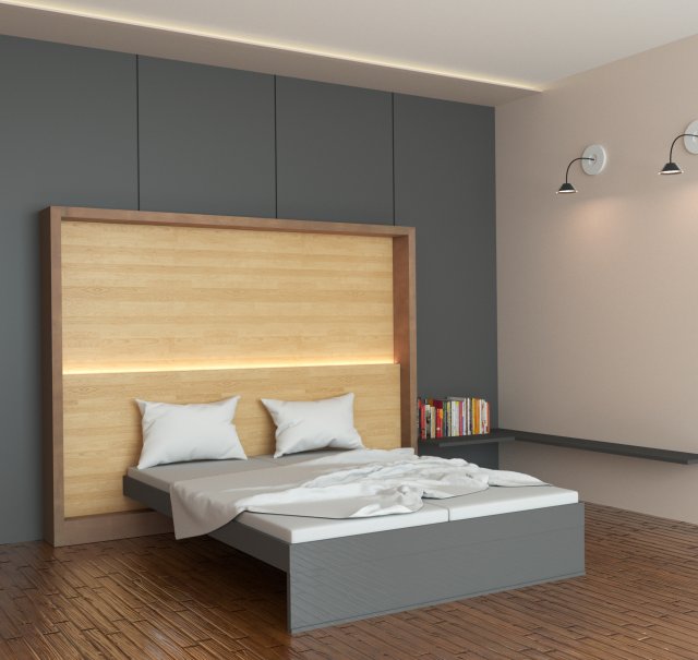 bed room 3Dモデル .c4d .max .obj .3ds .fbx .stl .blend 
