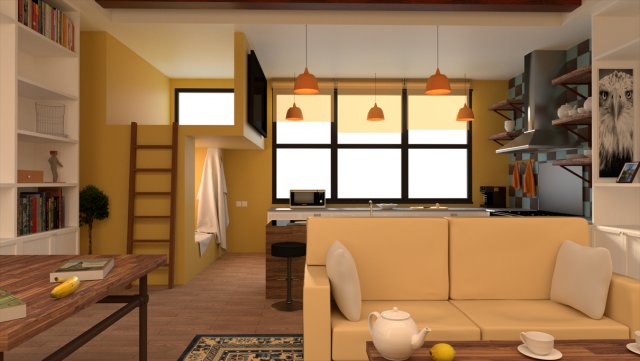 room Modelo 3D .c4d .max .obj .3ds .fbx .stl .blend 