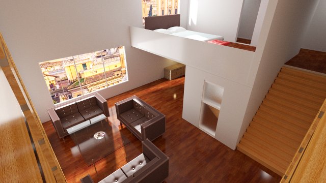 apartment 3D Model .c4d .max .obj .3ds .fbx .stl .blend 