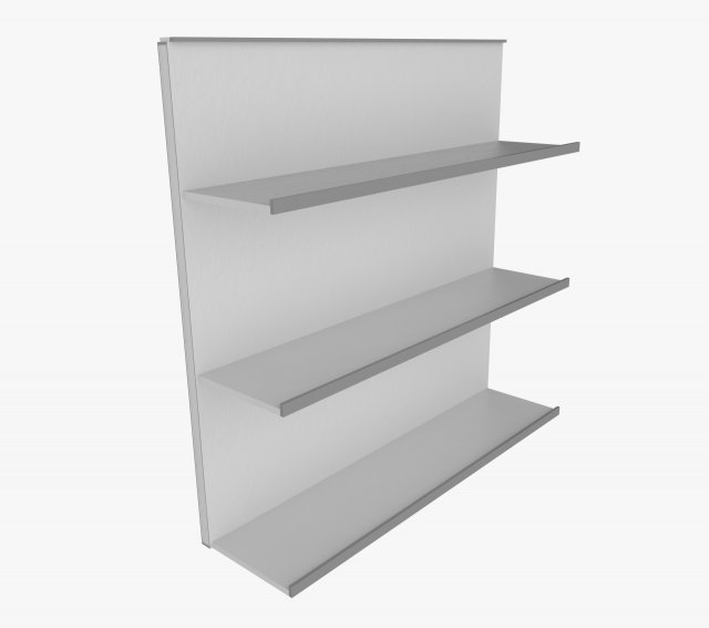 store shelves 3D Model .c4d .max .obj .3ds .fbx .stl .blend 