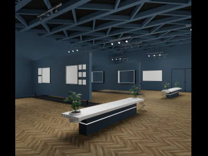 galeria de arte Modelo 3D
