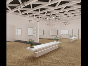 art gallery 3D 模型