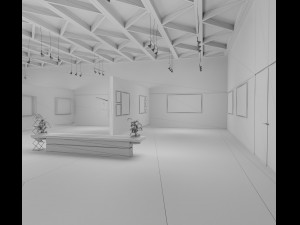 art gallery 3D 模型