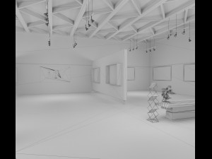 art gallery 3D 模型