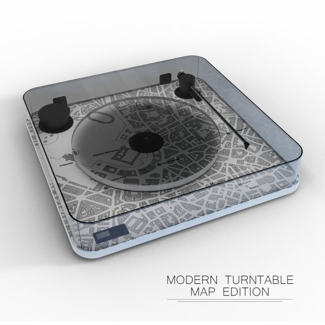turntable map edition 3D 模型 .c4d .max .obj .3ds .fbx .stl .blend 