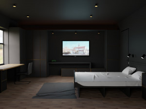 hotel room Modèle 3D