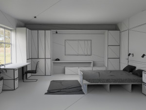 hotel room 3D Model