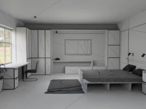 hotel room 3D Model