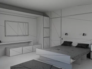 hotel room 3D Model