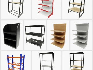 架子收藏 3D 模型