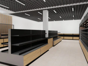 supermarket Model 3D