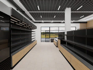 supermarket Model 3D