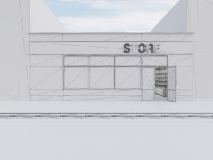 supermarket Modelo 3D