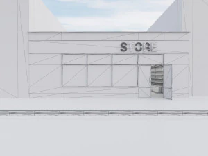 supermarket Model 3D