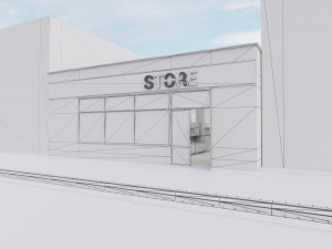 supermarket Modelo 3D