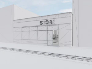 supermarket Model 3D