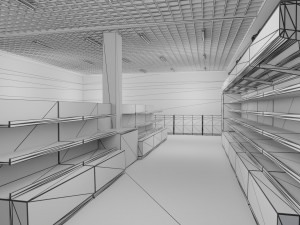 supermarket Modelo 3D