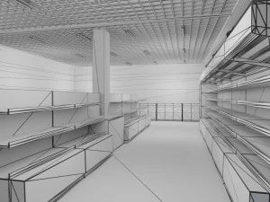 supermarket Model 3D
