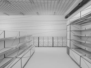 supermarket Model 3D