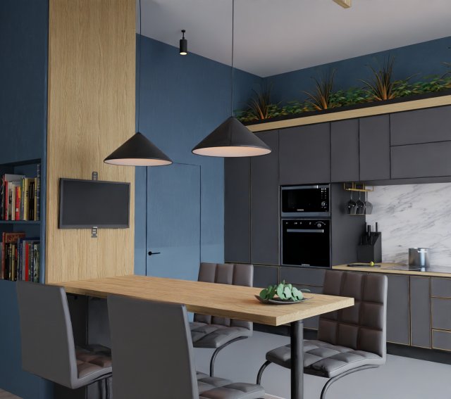 the kitchen 3D Model .c4d .max .obj .3ds .fbx .stl .blend 