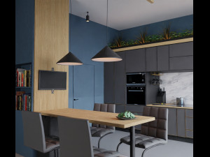 the kitchen Modèle 3D