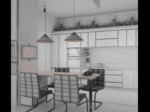 the kitchen 3D Model
