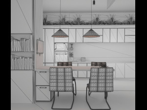 the kitchen 3D Model