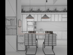 la cucina Modello 3D