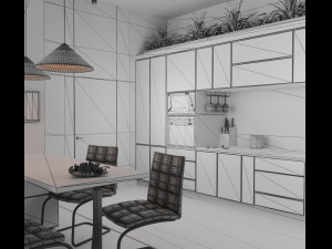 the kitchen 3D Model