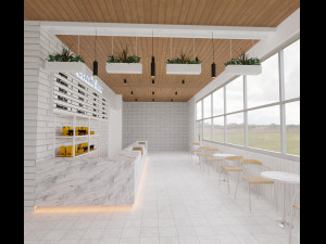 coffee shop Modelo 3D