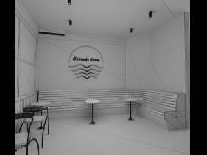 coffee shop Modelo 3D