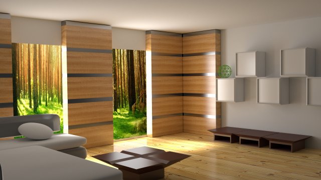 living room Modèle 3D .c4d .max .obj .3ds .fbx .stl .blend 