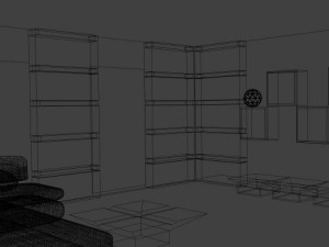 living room Modèle 3D