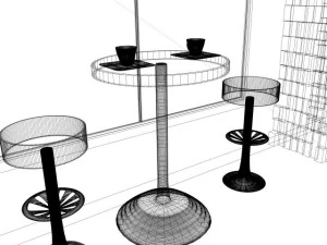 レストランバーカフェパブ 3Dモデル
