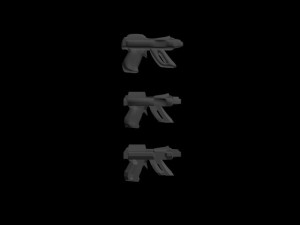 auto pistol Modello 3D