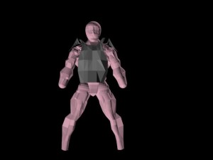 man  robotic man  armour Modello 3D