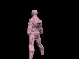 man  robotic man  armour 3D Model