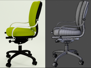 3 chairs set 3D 모델