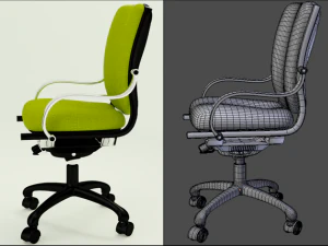 3 chairs set 3D Model