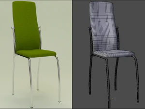 3 chairs set 3D Model