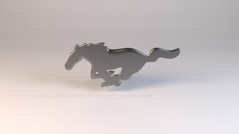ford mustang logo 3D Model .c4d .max .obj .3ds .fbx .stl .blend 