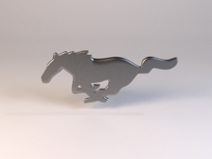 ford mustang logo Modèle 3D