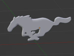 ford mustang logo 3D Model