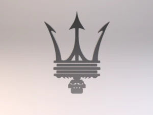 logo maserati Modèle 3D