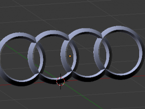 audi logo Modello 3D